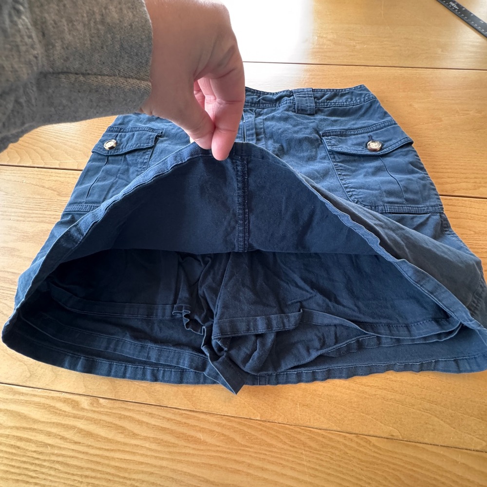 Sonoma Cargo Skort Size 10 Blue Stretch Casual Gorpcore Mid Rise Y2K Streetwear - Picture 3 of 8
